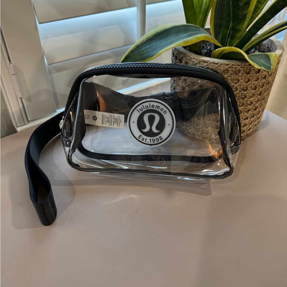 lululemon athletica Clear Crossbody Bag with Black Accents